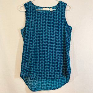 Chicos Sleeveless Top with Geometric Print